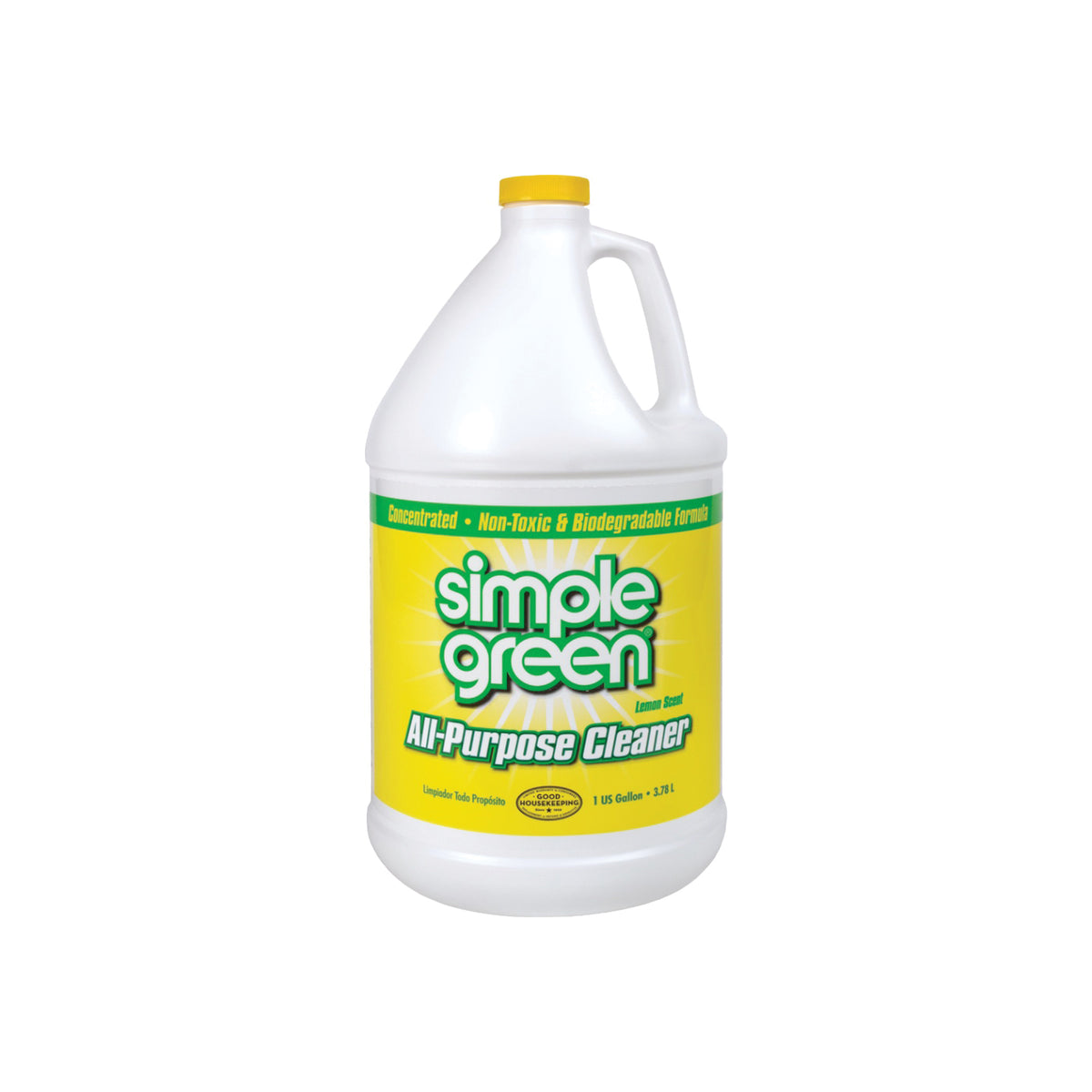 Simple Green 3010100614010 All-Purpose Cleaner, 1 gal Bottle, Liquid, Lemon, Yellow