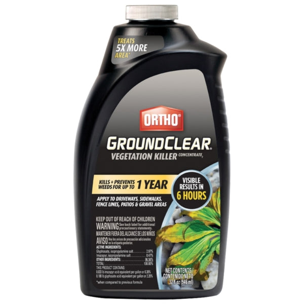 Ortho Ground Clear 0431406 Vegetation Killer, Liquid, Clear Green, 32 fl-oz Bottle