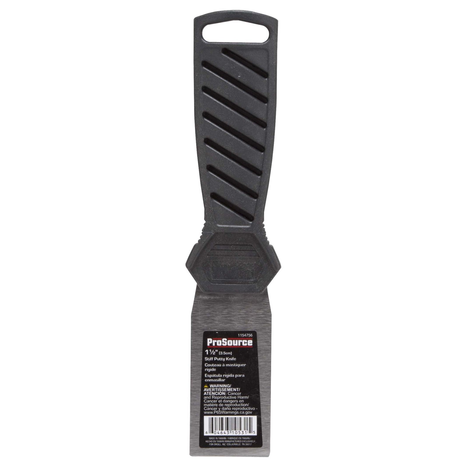 ProSource 10531 Putty Knife, 1-1/2 in W HCS Blade
