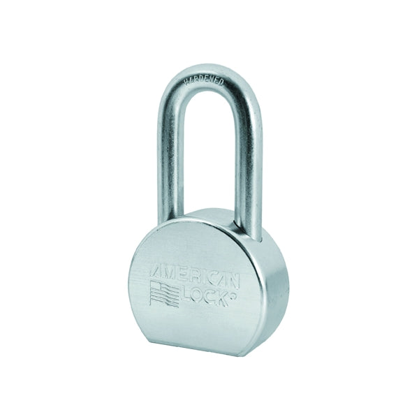 American Lock A703KA Padlock, Keyed Alike Key, 7/16 in Dia Shackle, 2 in H Shackle, Hardened Boron Alloy Steel Shackle