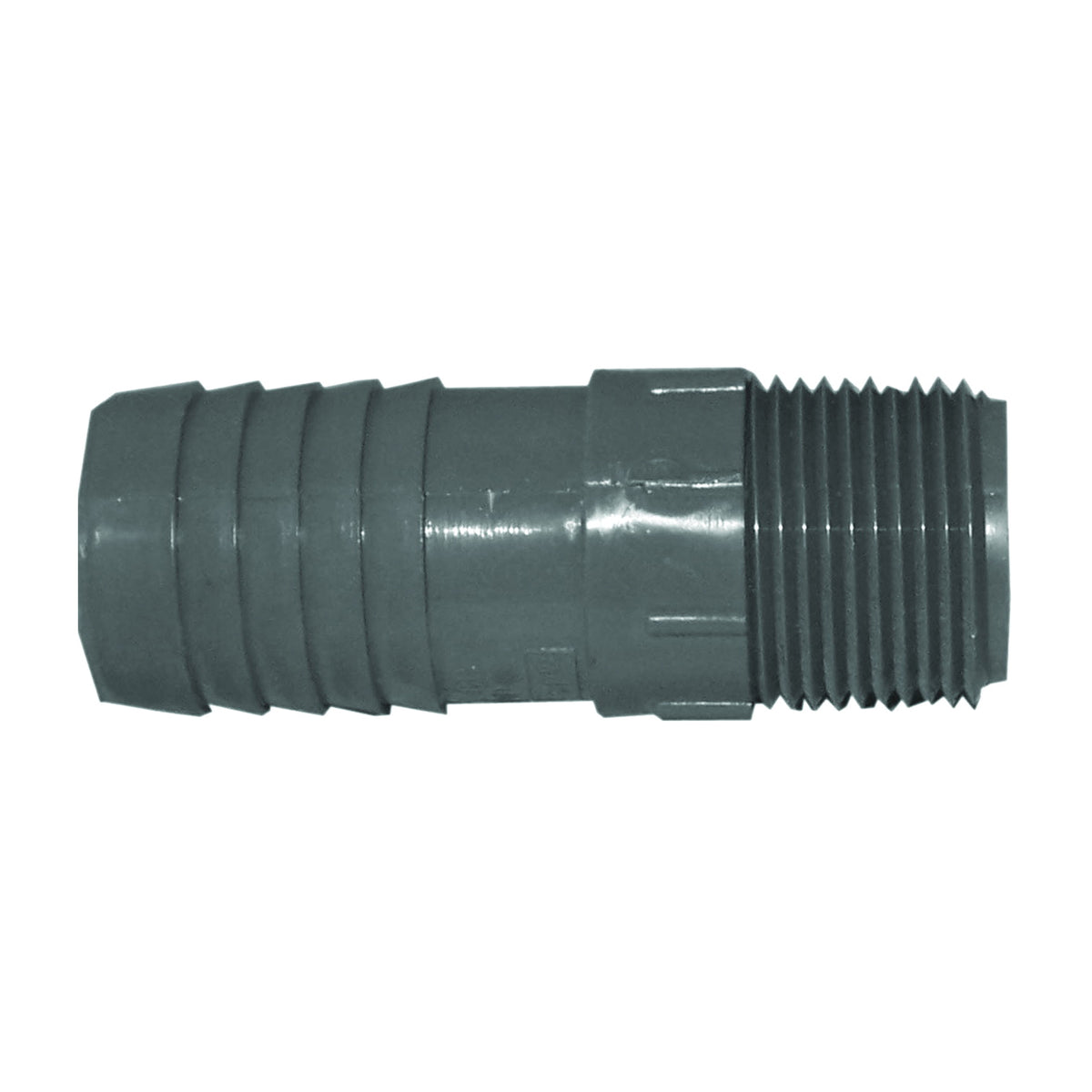 GENOVA 350475 Reducing Adapter, 1/2 x 3/4 in, Insert x MIP, Polypropylene/PVC