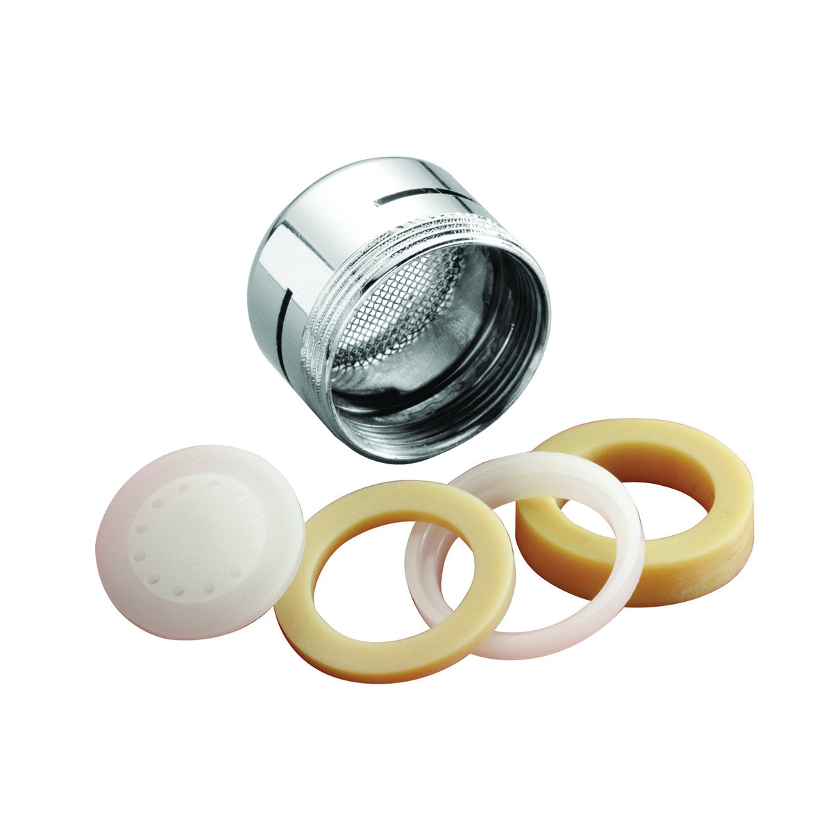 Plumb Pak PP800-1 Faucet Aerator, 15/16-27 x 55/64-27 Male x Female Thread, Brass, Chrome Plated