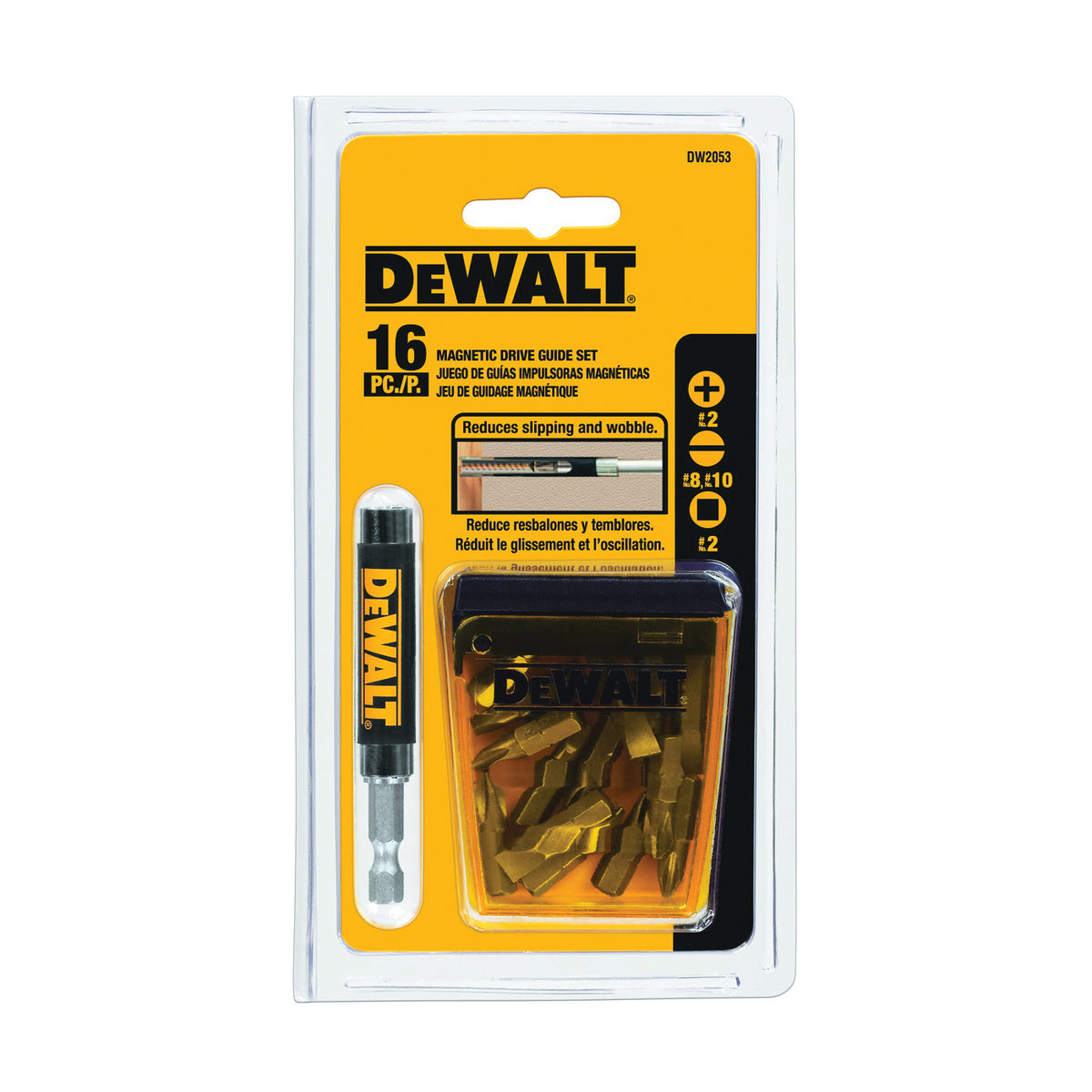 DeWALT DW2053 Drive Guide Set, Magnetic, HCS, Titanium