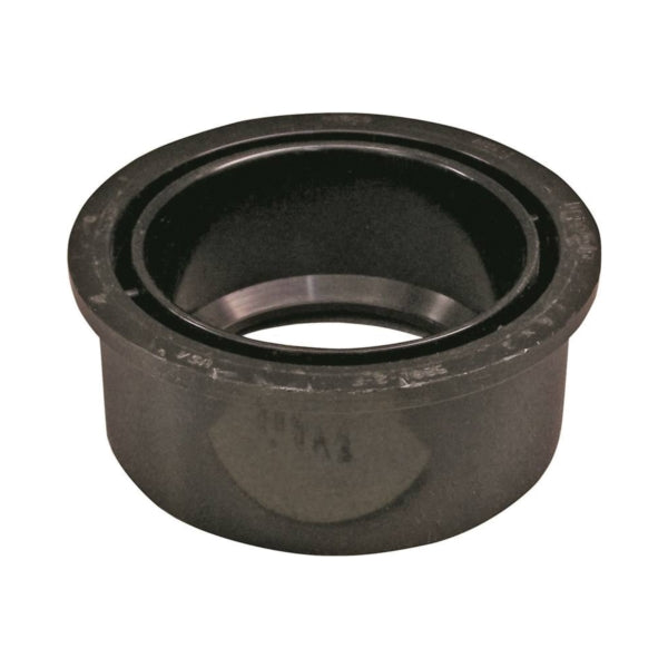 GENOVA 80243 Pipe Bushing, 4 x 3 in, Spigot x Hub, ABS, SCH 40 Schedule