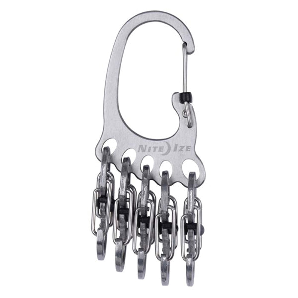Nite Ize BigFoot Locker KLKBF-11-R6 Key Rack, Stainless Steel Case