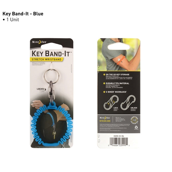 Nite Ize Key Band-It Series KWB-03-R6 Stretch Wrist Band, Stainless Steel