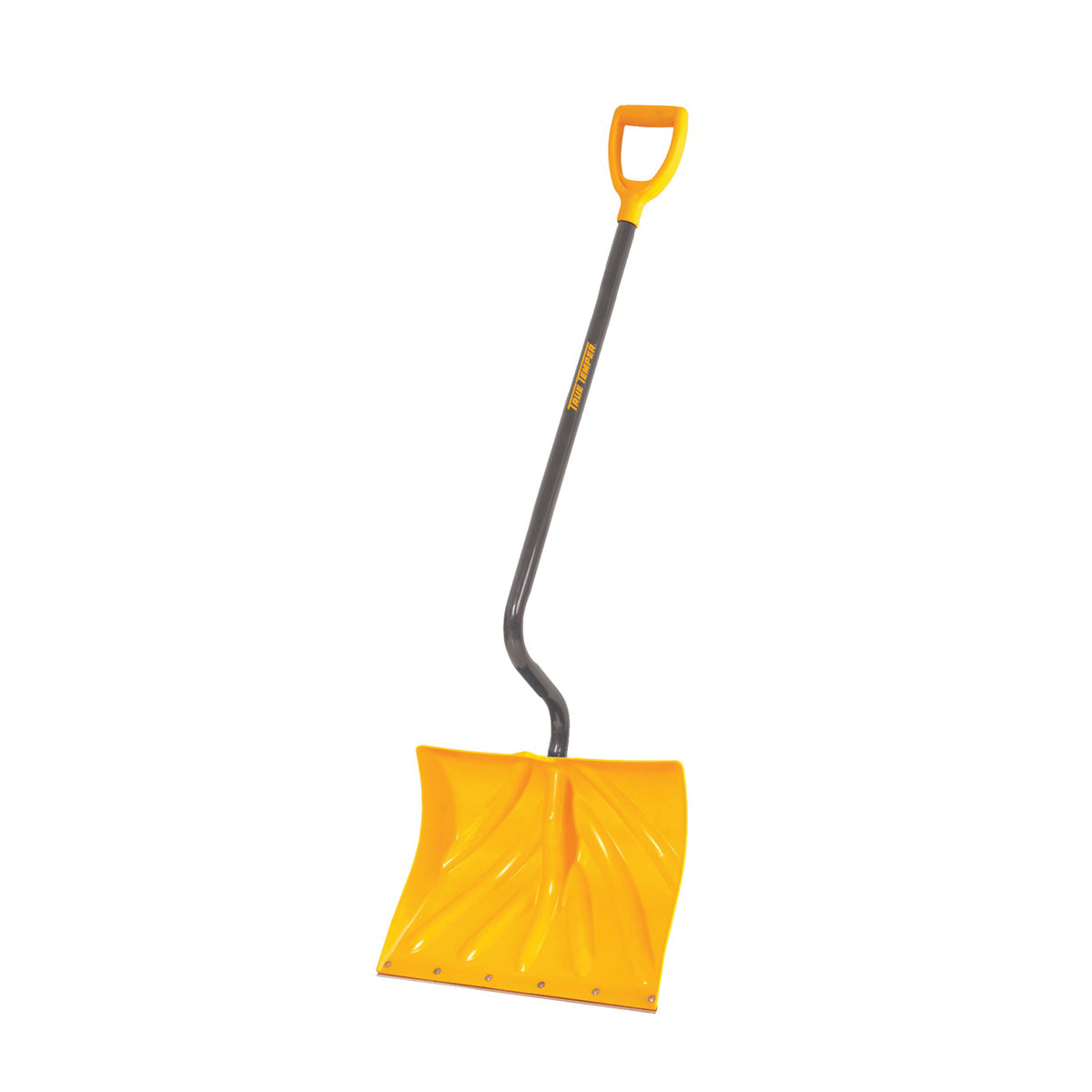 TRUE TEMPER 1603072 Snow Shovel, 18 in W Blade, 13-1/2 in L Blade, Combo Blade, Polyethylene Blade, Steel Handle