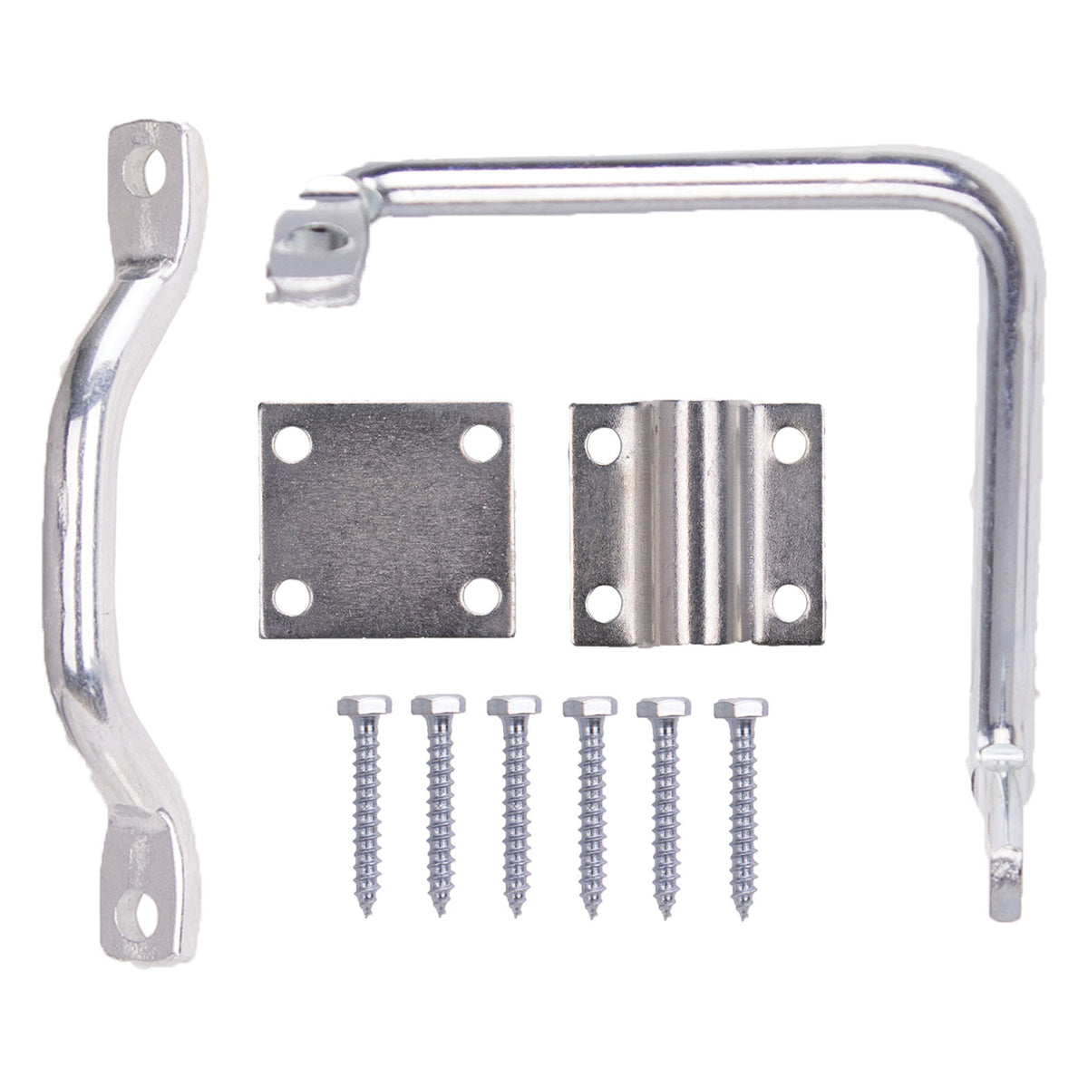 ProSource LR-184-PS Gate Latch Bar, 7/16 in Bolt Head, 5 in L Bolt, Steel, Zinc