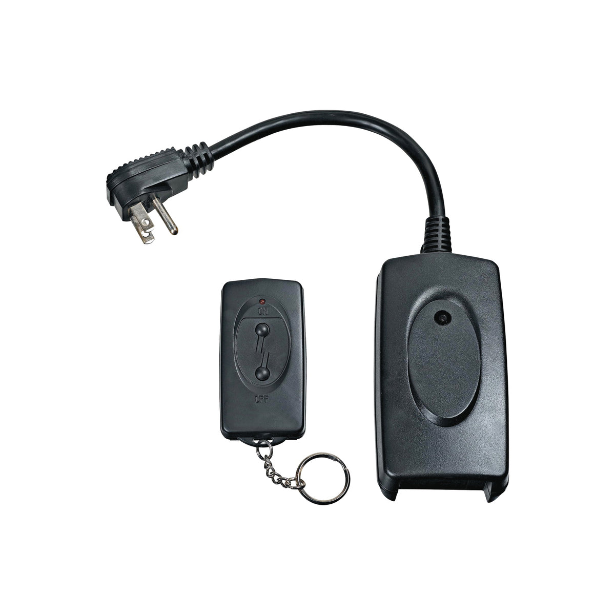 Woods 32555 Wireless Remote Control, 13 A, 125 V, 1625 W, CFL, Fluorescent, Incandescent, LED Lamp, Black