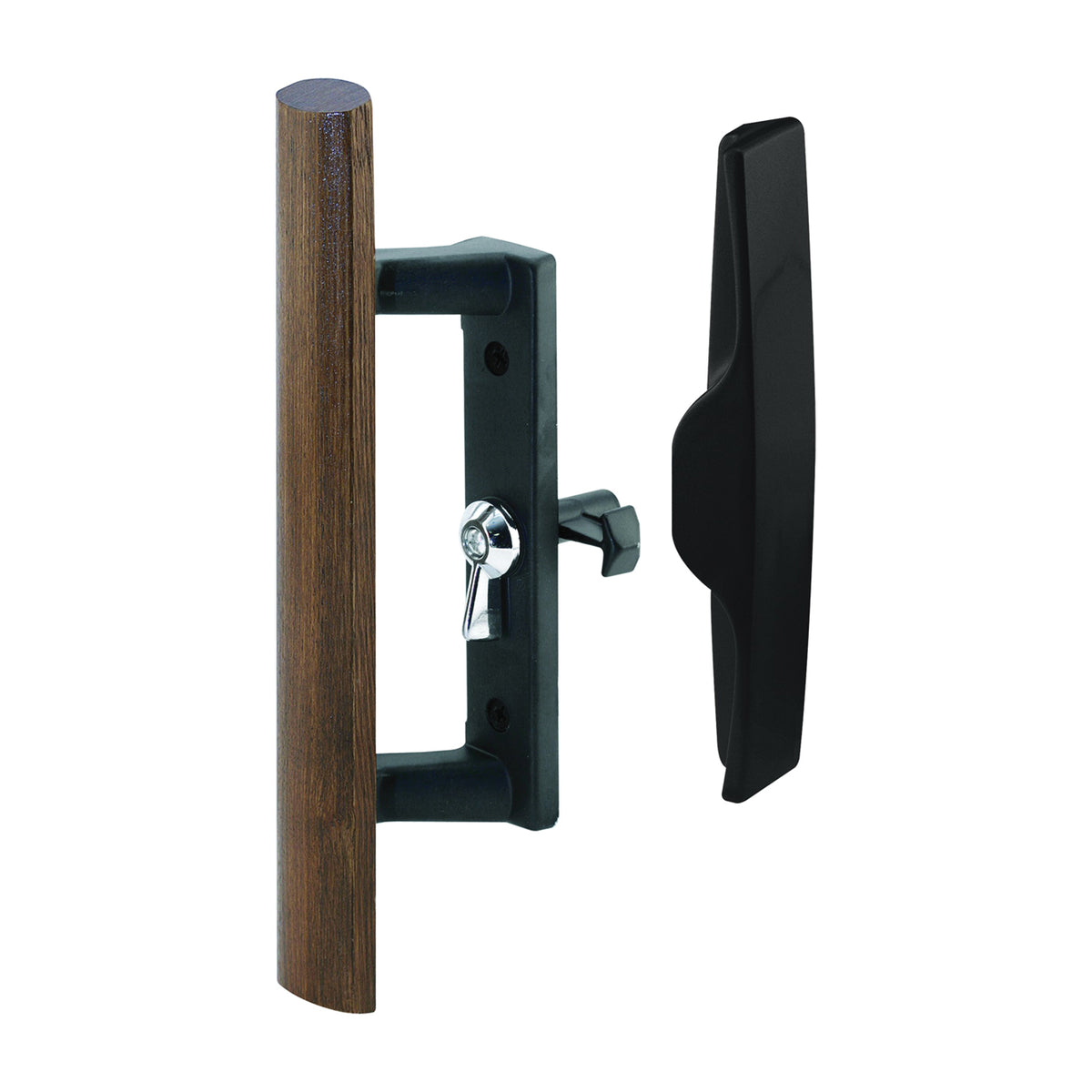 Prime-Line C 1095 Handle Set, Die-Cast/Wood, Wood, 1 in Thick Door