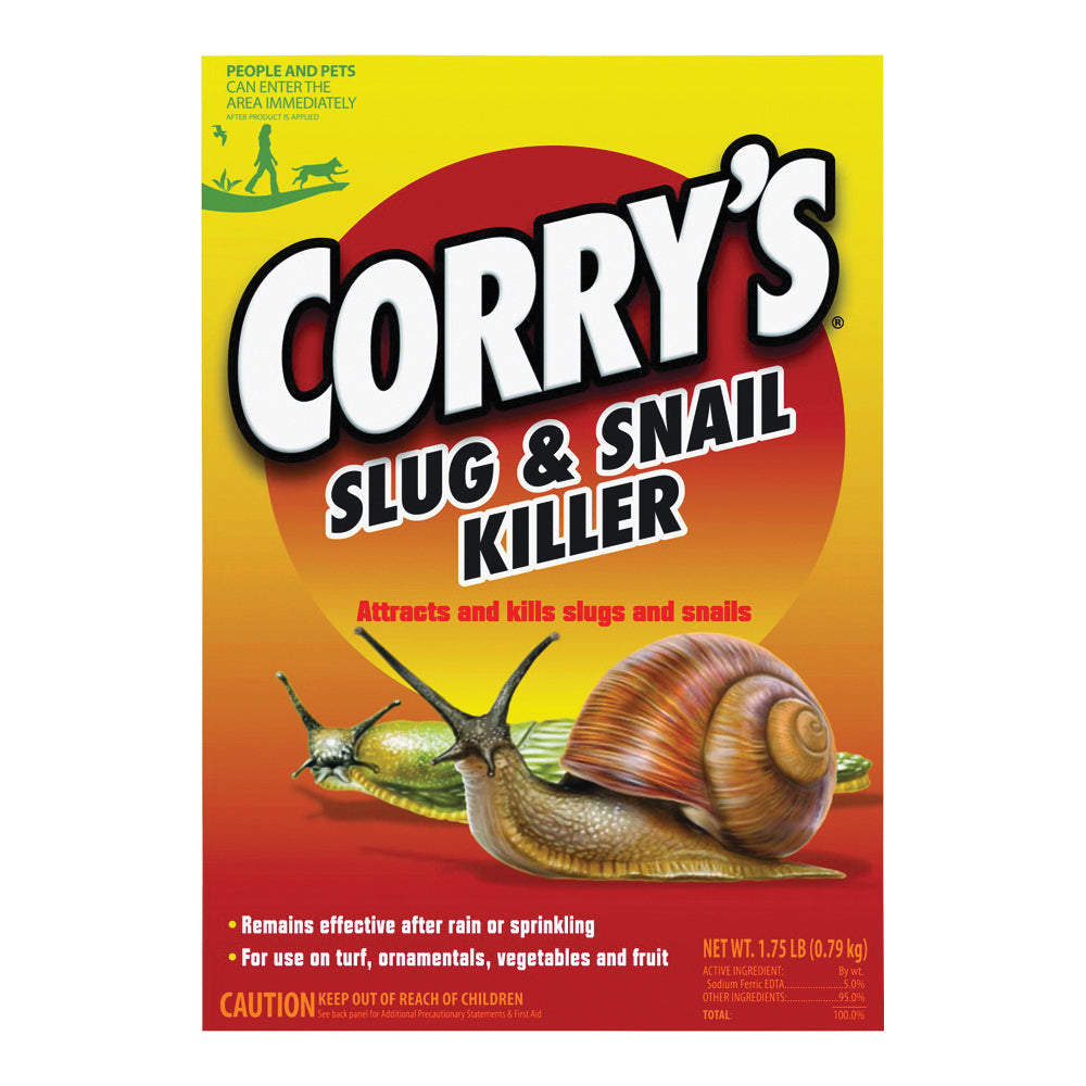 Corry's 100511427 Slug and Snail Killer, Solid, 1.75 lb Box