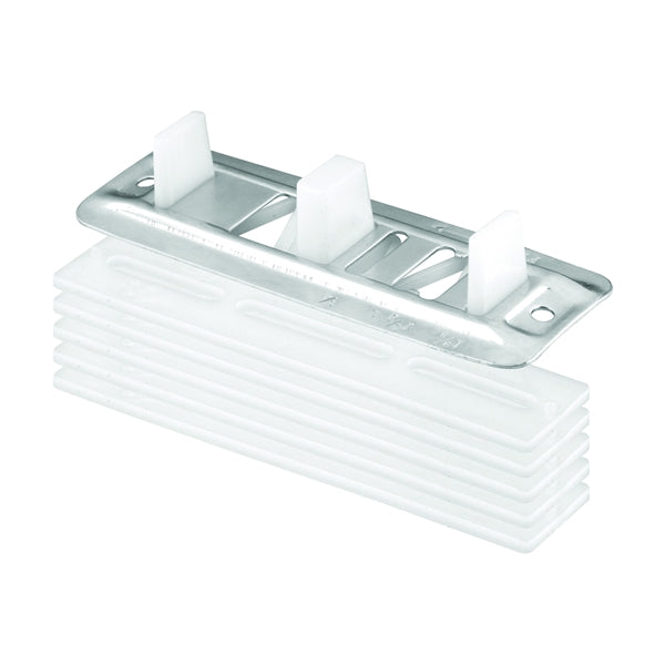 Prime-Line N 6661 Closet Door Guide, Plastic/Steel, White, Floor Mounting