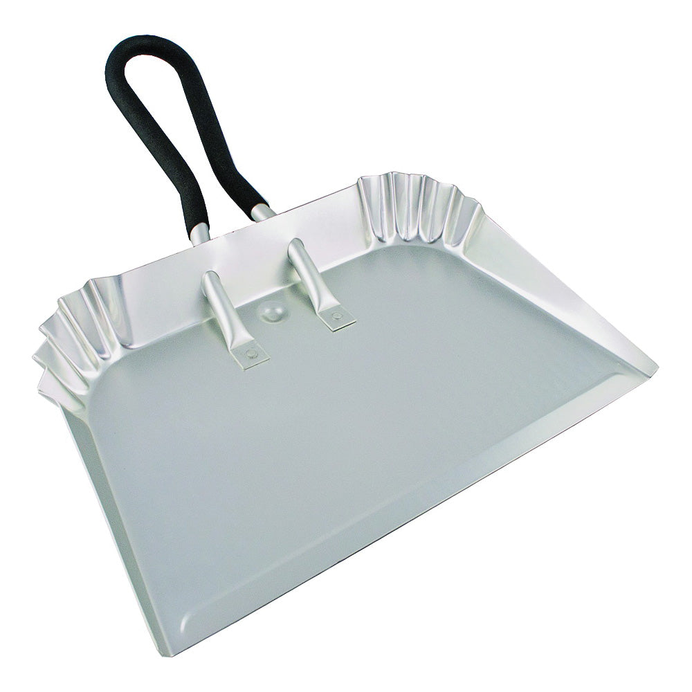 Simple Spaces DL-5010 Dustpan, 17-3/4 in L, 17 in W, Aluminum, Silver, Anodizing