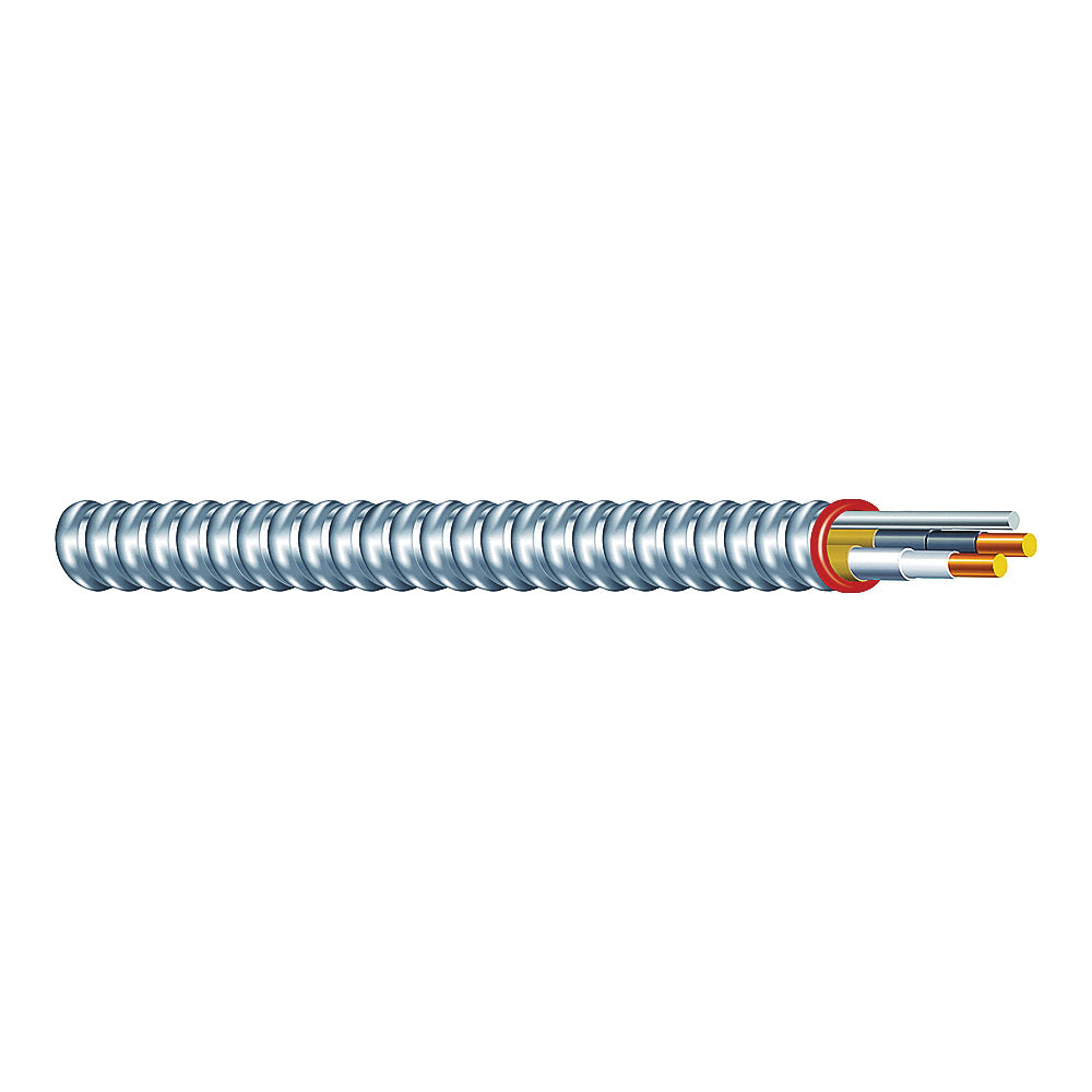 Southwire Duraclad 55274901 Armored Cable, 12 AWG Cable, 2 -Conductor, Copper Conductor, THHN/THWN Insulation