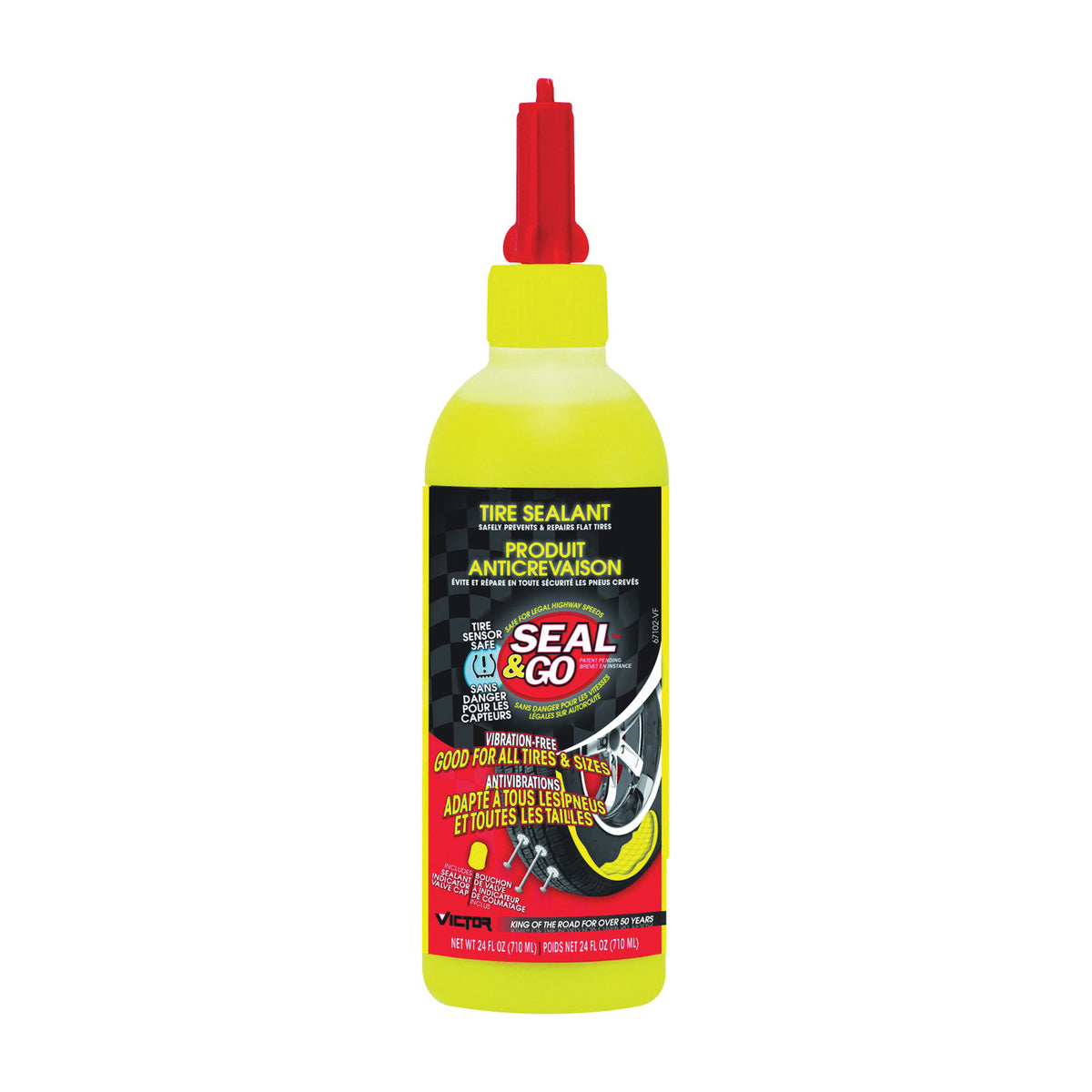 GENUINE VICTOR 67102-VF Tire Sealant, 24 oz