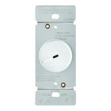 Load image into Gallery viewer, Eaton Wiring Devices RI06PL-W-K Rotary Dimmer, 120 V, 600 W, Halogen, Incandescent Lamp, 3-Way, White
