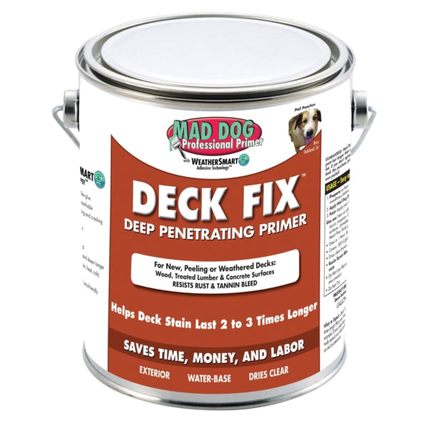 MAD DOG Deck Fix MDDF100 Deep Penetrating Primer, Brown, 1 gal, Can