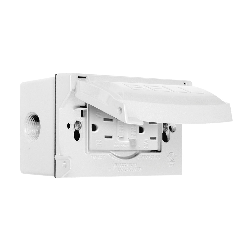 HUBBELL 5874-6S Cover Kit, 3-9/64 in L, 7 in W, White, Powder-Coated
