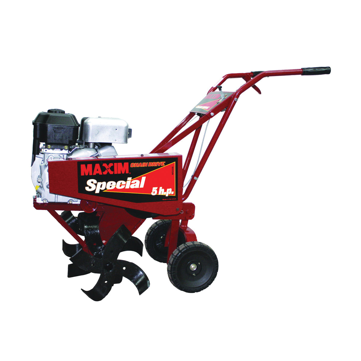 Maxim MS MS50B Tiller, Gasoline, 163 cc Engine Displacement, 750 Series Engine, 26 in Max Tilling W