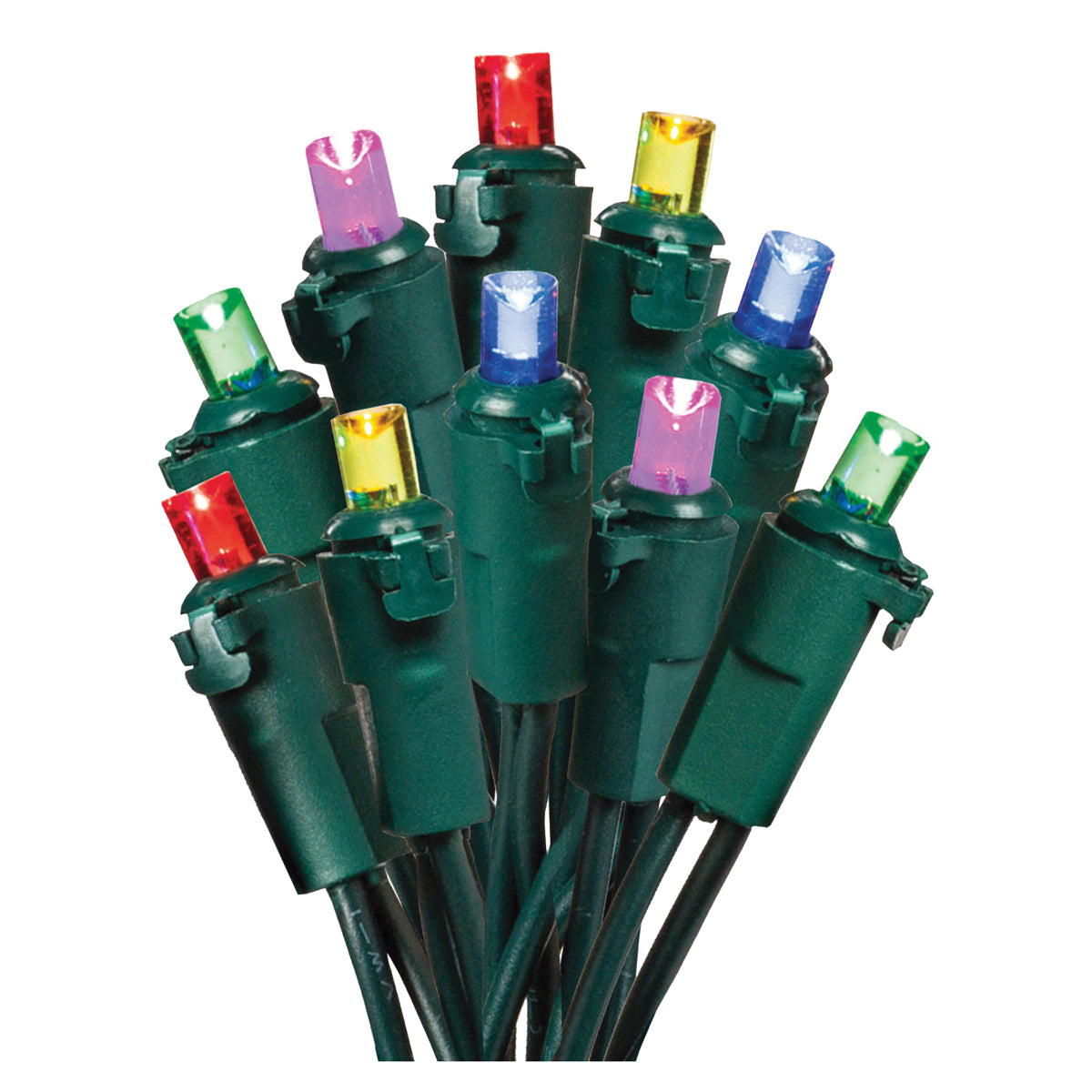 Hometown Holidays U15E302K Light Set, Christmas, 120 V, 4.8 W, 70-Lamp, LED Lamp, 25,000 hr Average Life