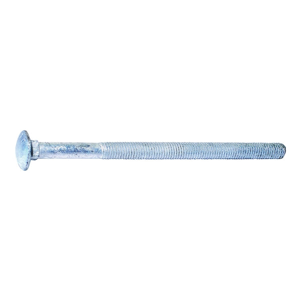 MIDWEST FASTENER 05530 Carriage Bolt, 1/2-13 in Thread, NC Thread, 8 in OAL, 2 Grade