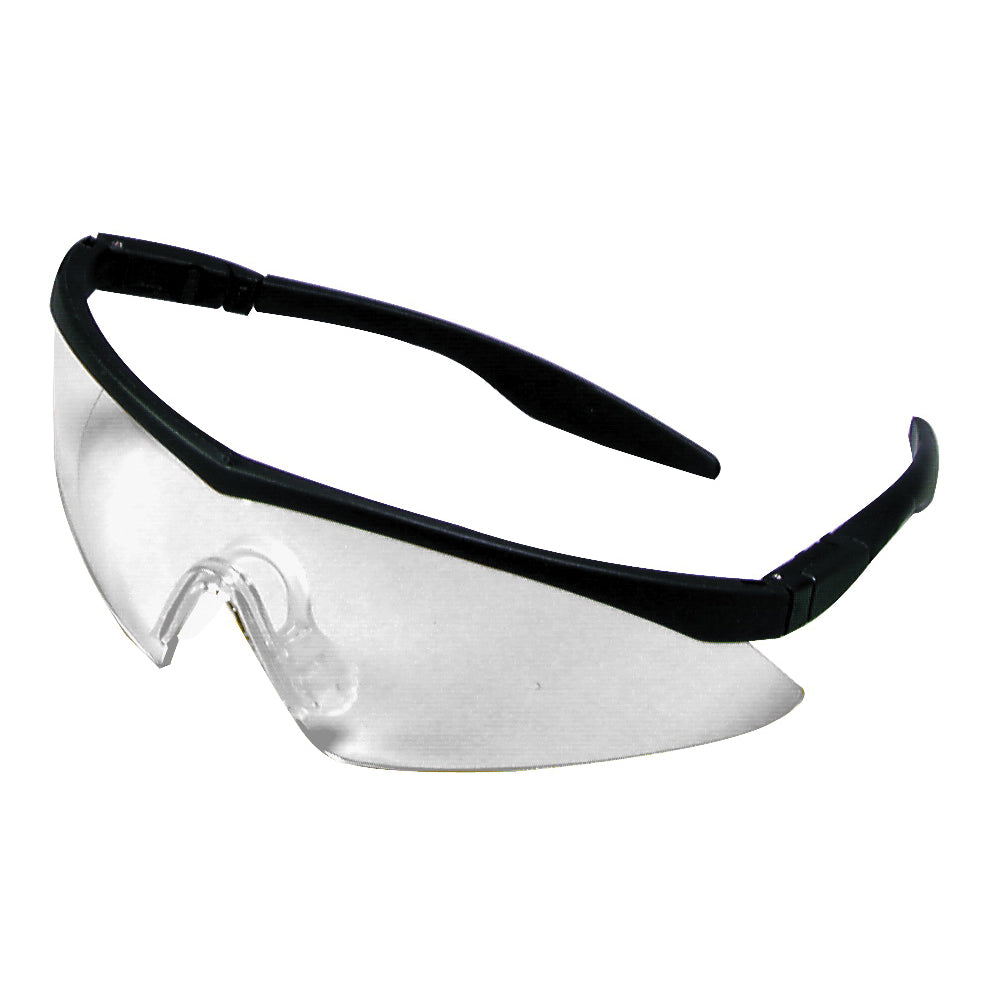 MSA 10049188 Safety Glasses, Anti-Fog Lens, Black Frame