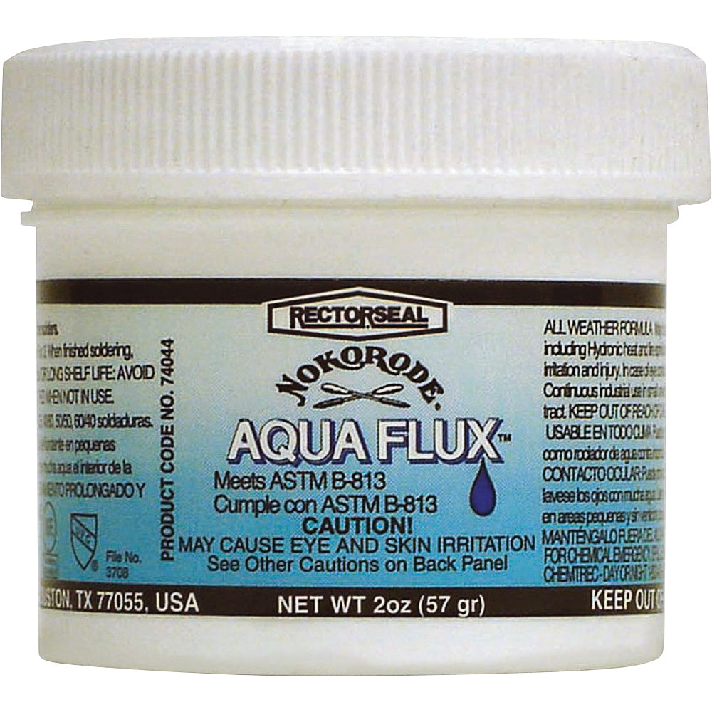 NOKORODE Aqua Flux Series 74044 Flux, 2 oz, Paste, Tan