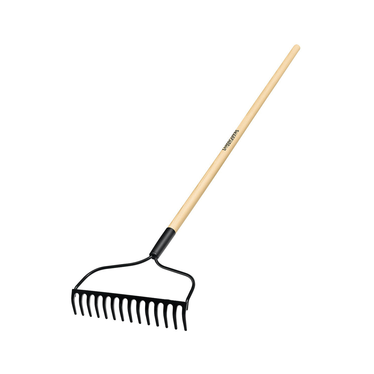 Landscapers Select 34584 R14AL Bow Rake, 13.5 in W Head, 14 -Tine, Steel Tine, 48 in L Handle