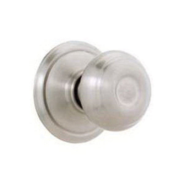 Schlage Georgian Series F170 GEO 619 Dummy Door Knob with Camelot Trim, Satin Nickel