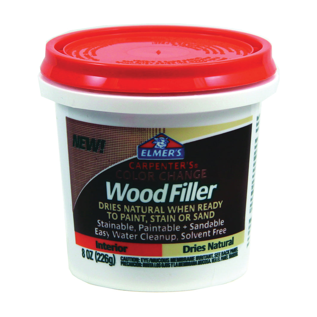Elmers E913 Wood Filler, Paste, Mild Acrylic, Natural, 8 oz