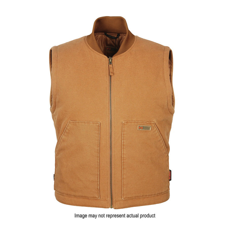 Mobile Warming MWJ18M14-16-07 Foreman Vest, 3XL, Men's, Fits to Chest Size: 51 in, Cotton, Tan