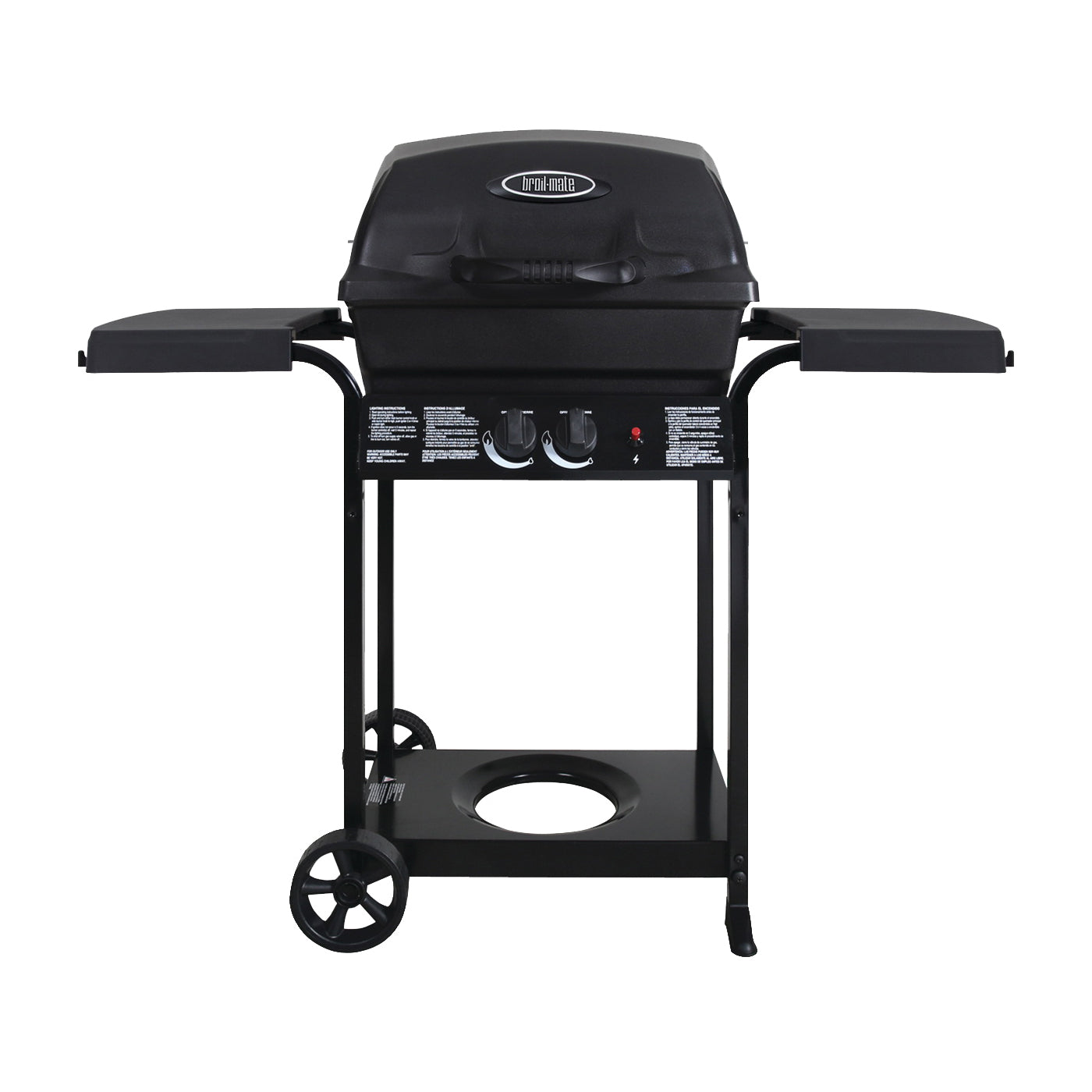 Broil-Mate 24025BMT Gas Grill, 25000 Btu/hr BTU, Liquid Propane, 2 -Burner, 240 sq-in Primary Cooking Surface