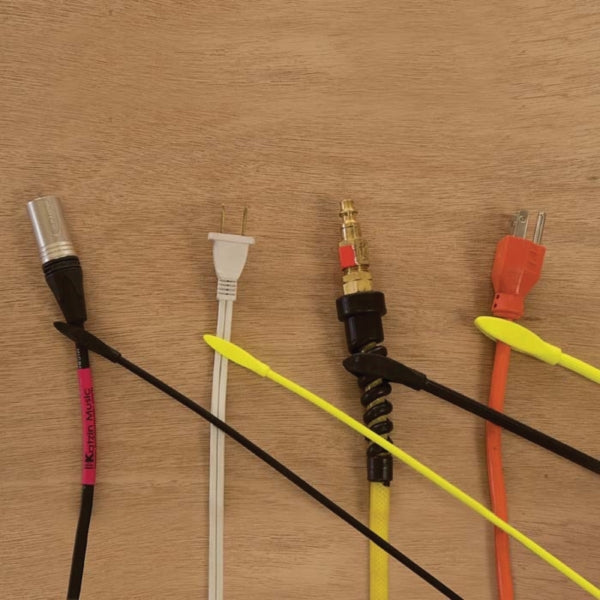 Gear Tie GTK18-33-2R6 Twist Tie, Rubber, Neon Yellow