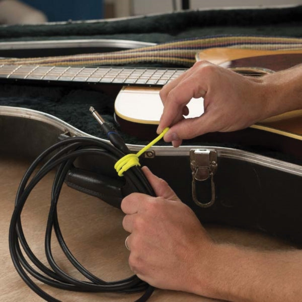 Gear Tie GTK18-33-2R6 Twist Tie, Rubber, Neon Yellow