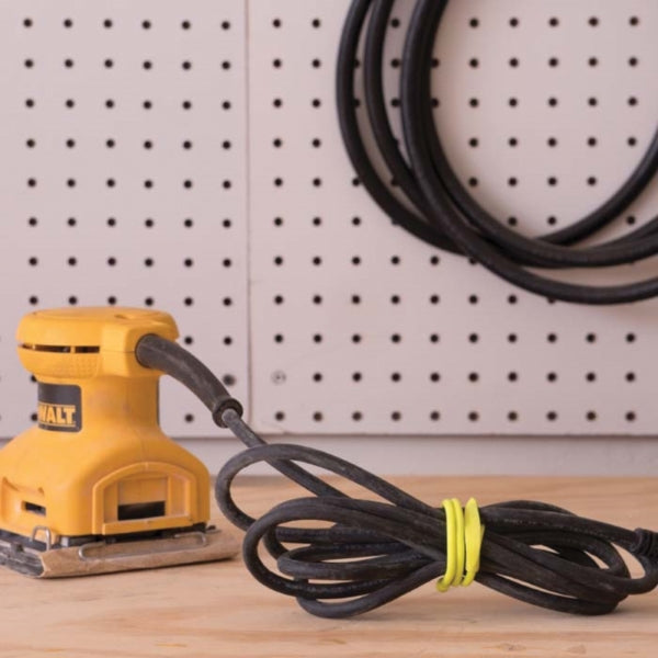 Gear Tie GTK18-33-2R6 Twist Tie, Rubber, Neon Yellow