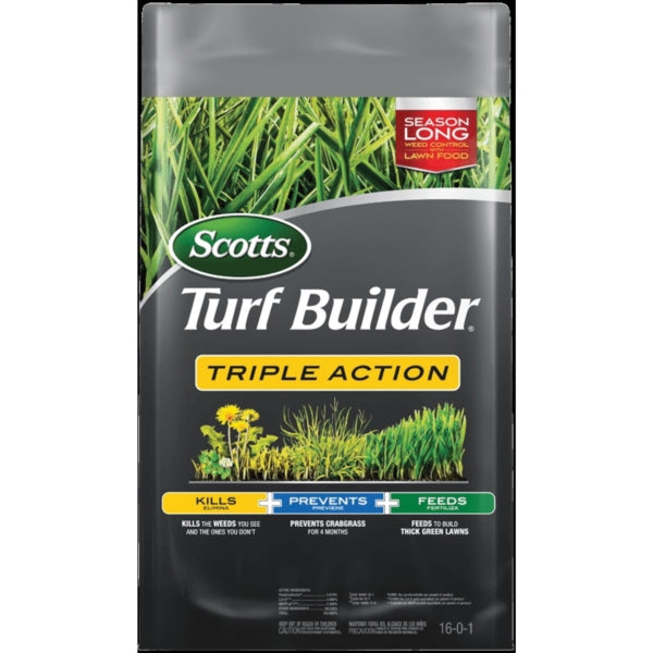 Scotts Turf Builder 26003D Triple Action Fertilizer, 20 lb Package, Bag