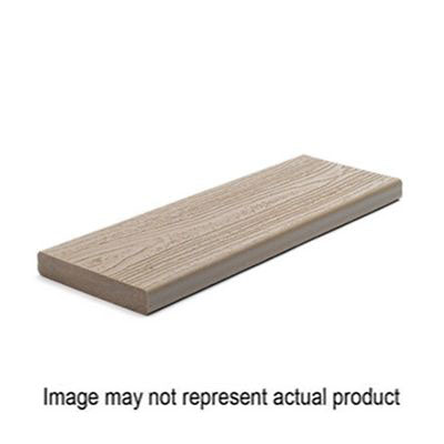 Trex Transcend GP010616T2S01 Square-Edge Decking Board, 16 ft L, 6 in W, 1 in T, Composite, Gravel Path