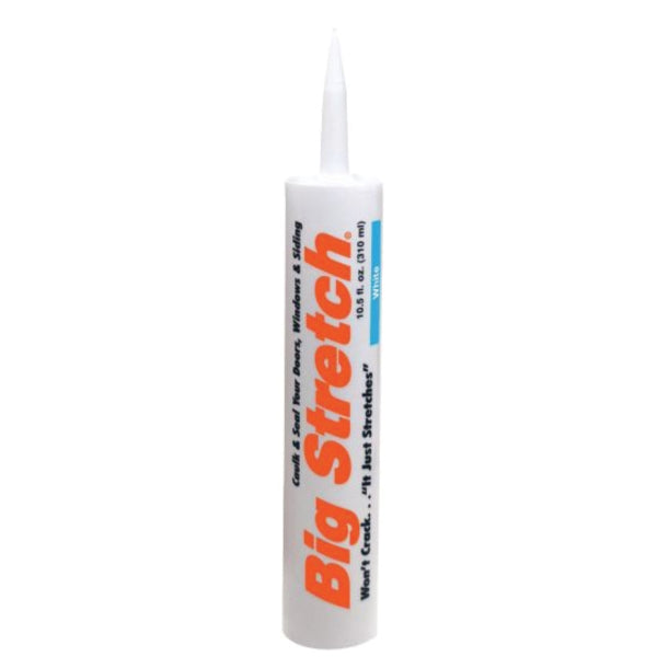 Big Stretch 10010 Caulk, Gray, 4 to 5 days Curing, 40 to 120 deg F, 10.5 oz Cartridge