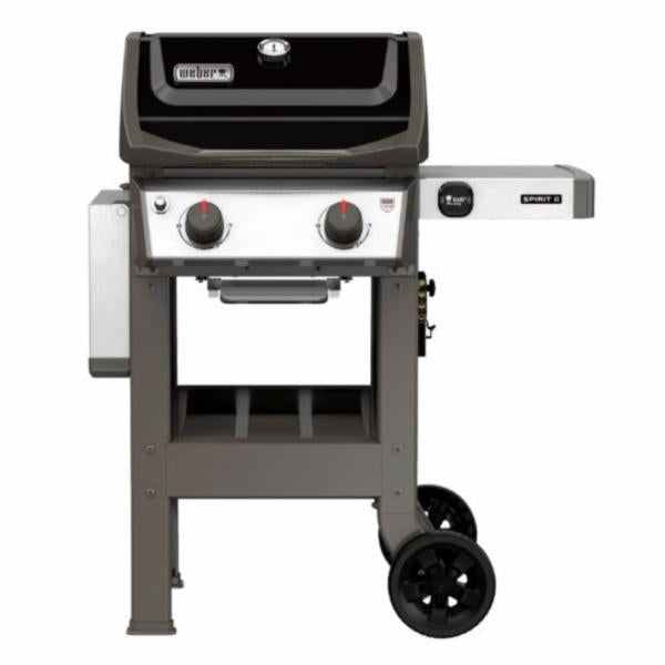 Weber SPIRIT II E-210, 44010001 Gas Grill, Liquid Propane, 2 -Burner, fold down left side, Black