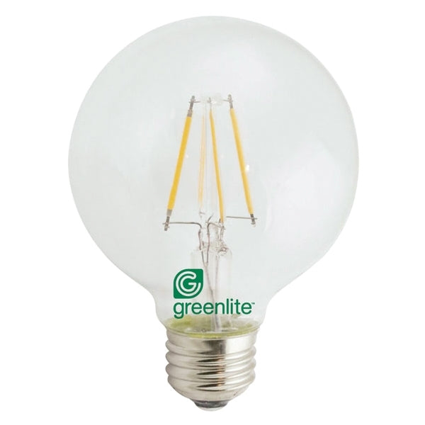 Greenlite 48313 LED Bulb, Globe, G25 Lamp, 40 W Equivalent, E26 Lamp Base, Dimmable, Soft White Light, 2700 K Color Temp