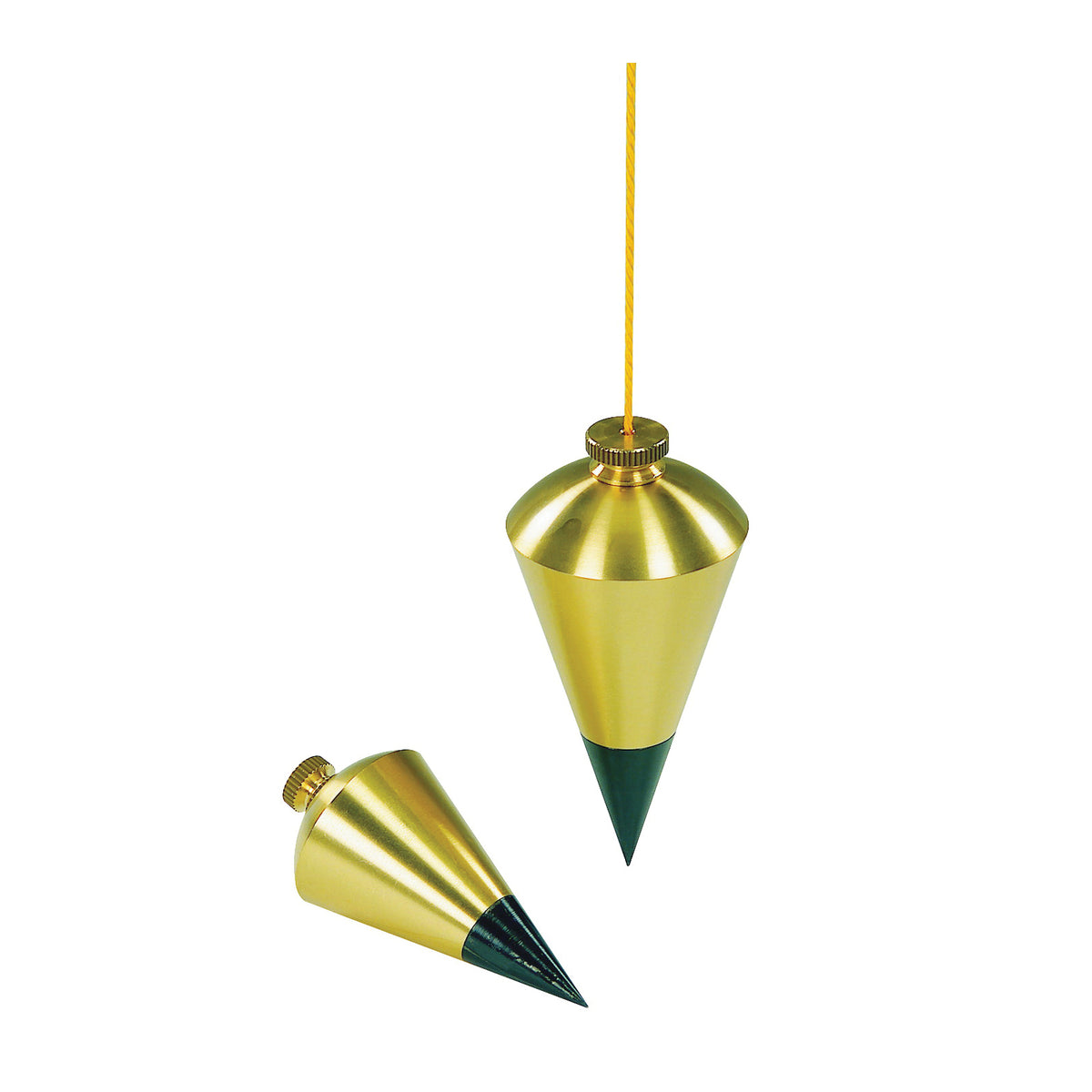 STANLEY 47-973 Plumb Bob, 8 oz, Brass, Lacquered