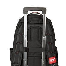 Load image into Gallery viewer, Milwaukee 48-22-8200 Jobsite Backpack, 9 in W, 24.4 in D, 15.4 in H, 35-Pocket, Nylon, Black/Red
