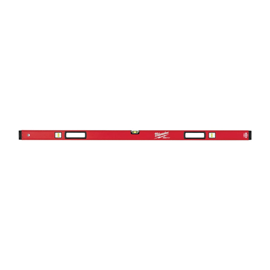 Milwaukee REDSTICK Series MLBXM59 Magnetic Box Level, 59 in L, 3-Vial, Magnetic, Aluminum, Red