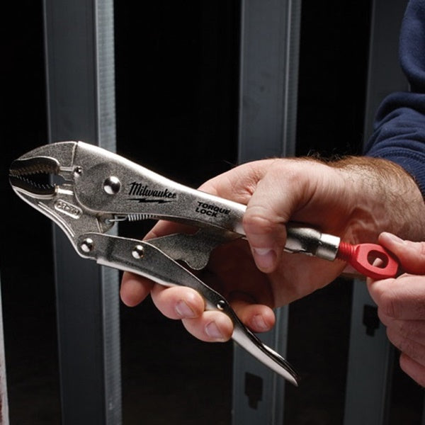 Milwaukee Torque Lock 48-22-3420 Locking Plier, 10 in OAL, 2 in Jaw Opening, Red/Silver Handle, Comfort-Grip Handle