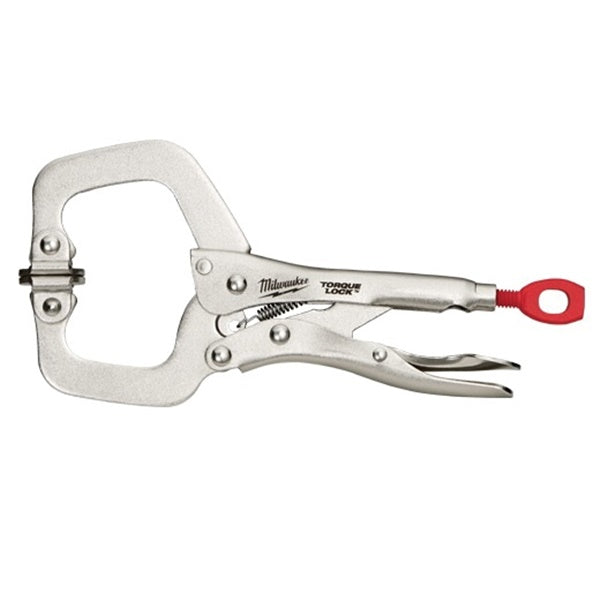 Milwaukee Torque Lock 48-22-3522 Locking C-Clamp, 2-15/64 in Max Opening Size, 2-1/4 in D Throat, Alloy Steel Body