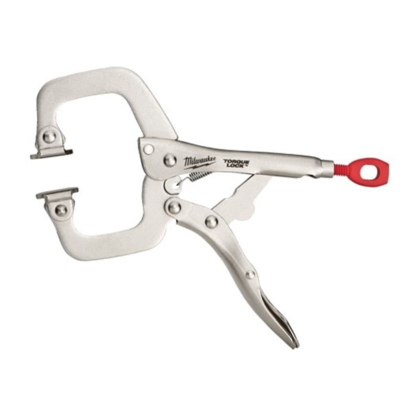 Milwaukee Torque Lock 48-22-3522 Locking C-Clamp, 2-15/64 in Max Opening Size, 2-1/4 in D Throat, Alloy Steel Body