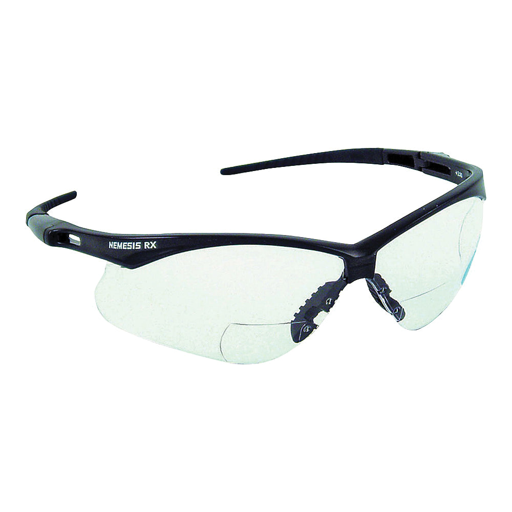 JACKSON SAFETY SAFETY Series 28627 Readers Glasses, Hard-Coated Lens, Polycarbonate Lens, Wraparound Frame, Nylon Frame