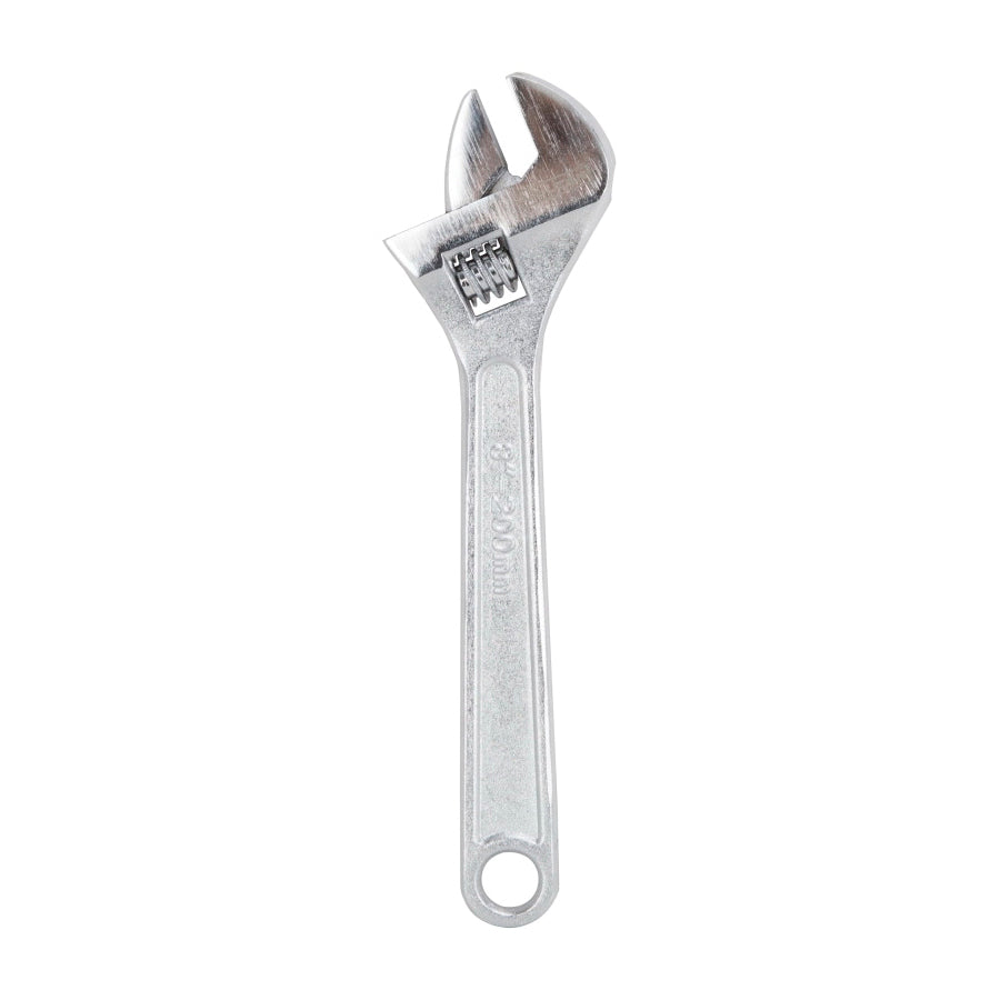 Vulcan WC917-06 Adjustable Wrench, 8 in OAL, Steel, Chrome