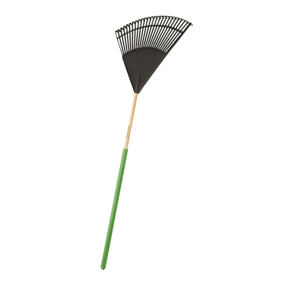 Landscapers Select 34586 Lawn/Leaf Rake, Poly Tine, 26-Tine, Wood Handle, 48 in L Handle