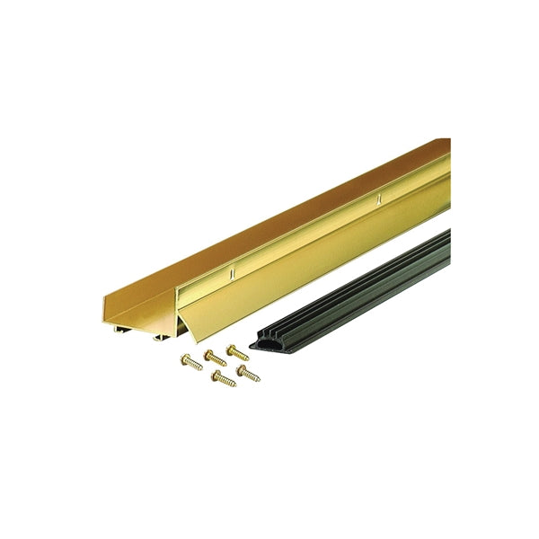 M-D 06478 Door Bottom with Drip Cap, 36 in L, 1-3/4 in W, 1-5/8 in H, Aluminum, Brite